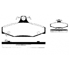 1501225702 S.b.s. Комплект тормозных колодок, дисковый тормоз