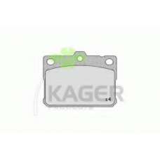 35-0252 KAGER Комплект тормозных колодок, дисковый тормоз