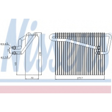 92301 NISSENS Испаритель, кондиционер