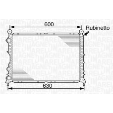 350213100200 MAGNETI MARELLI Радиатор, охлаждение двигателя