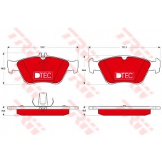 GDB1205DTE TRW Комплект тормозных колодок, дисковый тормоз