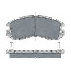 SP 210 PR SCT Комплект тормозных колодок, дисковый тормоз