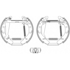 8DB 355 004-181 HELLA Комплект тормозных колодок