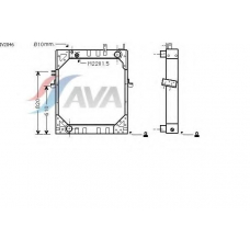 IV2046 AVA Радиатор, охлаждение двигателя