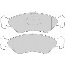 FD6712A NECTO Комплект тормозных колодок, дисковый тормоз