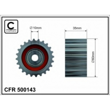 500143 CAFFARO Паразитный / ведущий ролик, зубчатый ремень