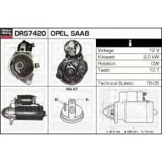 DRS7420 DELCO REMY Стартер