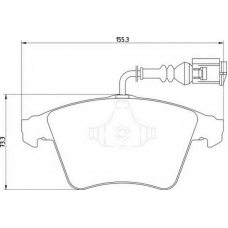 363700201457 MAGNETI MARELLI Комплект тормозных колодок, дисковый тормоз