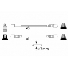 0 986 357 086 BOSCH Комплект проводов зажигания