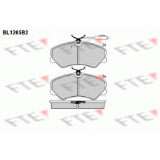 BL1265B2 FTE Комплект тормозных колодок, дисковый тормоз