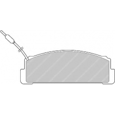 FDB734 FERODO Комплект тормозных колодок, дисковый тормоз