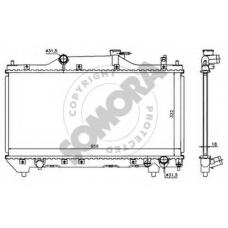 311745 SOMORA Радиатор, охлаждение двигателя
