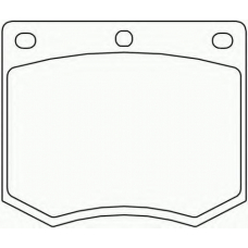 2049105 TEXTAR Комплект тормозных колодок, дисковый тормоз