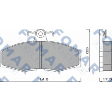 FO 420481 FOMAR ROULUNDS Комплект тормозных колодок, дисковый тормоз