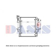 140099N AKS DASIS Радиатор, охлаждение двигателя