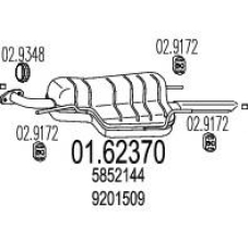 01.62370 MTS Глушитель выхлопных газов конечный