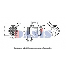 851865N AKS DASIS Компрессор, кондиционер