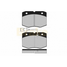 PA935 BRAKE ENGINEERING Комплект тормозных колодок, дисковый тормоз