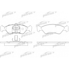 PBP1082 PATRON Комплект тормозных колодок, дисковый тормоз