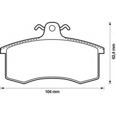 571346S STOP Комплект тормозных колодок, дисковый тормоз