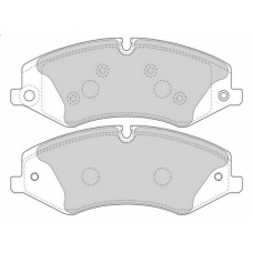 FD7571A NECTO Комплект тормозных колодок, дисковый тормоз