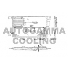 104127 AUTOGAMMA Конденсатор, кондиционер