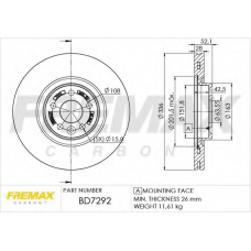 BD-7292 FREMAX Тормозной диск