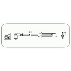 RVS10 JANMOR Комплект проводов зажигания