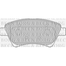 BBP1821 BORG & BECK Комплект тормозных колодок, дисковый тормоз