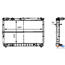 8MK 376 716-431 HELLA Радиатор, охлаждение двигателя