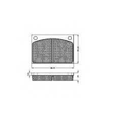 31251 SPIDAN Комплект тормозных колодок, дисковый тормоз