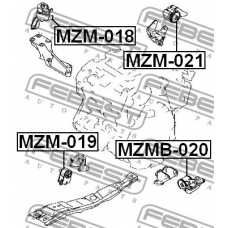 MZM-019 FEBEST Подвеска, двигатель