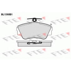 BL1268B1 FTE Комплект тормозных колодок, дисковый тормоз