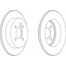 DDF1128-1 FERODO Тормозной диск