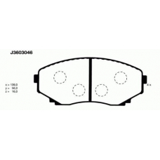 J3603046 NIPPARTS Комплект тормозных колодок, дисковый тормоз