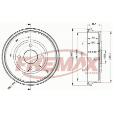BD-6631 FREMAX Тормозной барабан