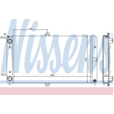 623552 NISSENS Радиатор, охлаждение двигателя