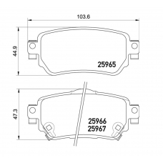 D40604EA0B NISSAN Колодки тормозные задние / pad kit-disc