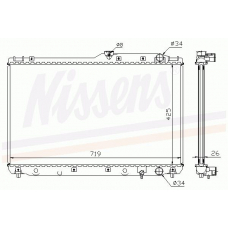 64771A NISSENS Радиатор, охлаждение двигателя