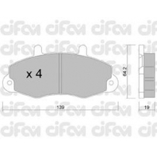 822-194-0 CIFAM Комплект тормозных колодок, дисковый тормоз