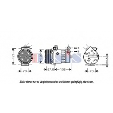 851863N AKS DASIS Компрессор, кондиционер