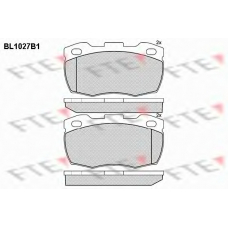 BL1027B1 FTE Комплект тормозных колодок, дисковый тормоз