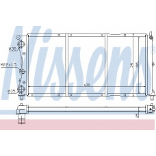 618121 NISSENS Радиатор, охлаждение двигателя