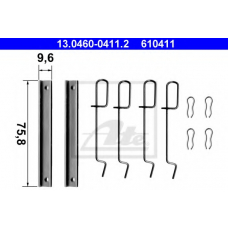 13.0460-0411.2 ATE Комплектующие, колодки дискового тормоза