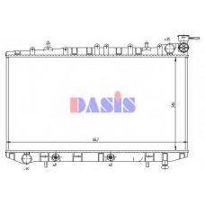 071730N AKS DASIS Радиатор, охлаждение двигателя