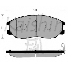 D11173 KAISHIN Комплект тормозных колодок, дисковый тормоз