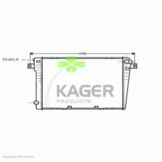 31-1434 KAGER Радиатор, охлаждение двигателя