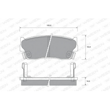 151-2178 WEEN Комплект тормозных колодок, дисковый тормоз