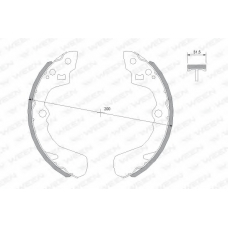 152-2123 WEEN Комплект тормозных колодок