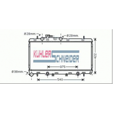 2500271 KUHLER SCHNEIDER Радиатор, охлаждение двигател